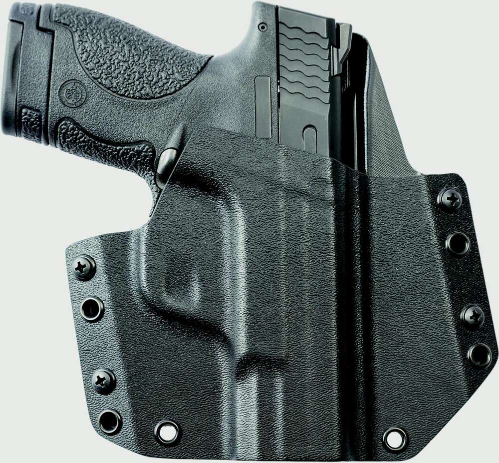 Holsters Mission First Tactical Ready Series Standard Outside the Waistband Holster S&W M&P Shield 9mm/40 Cal Black • Model: Ready Series